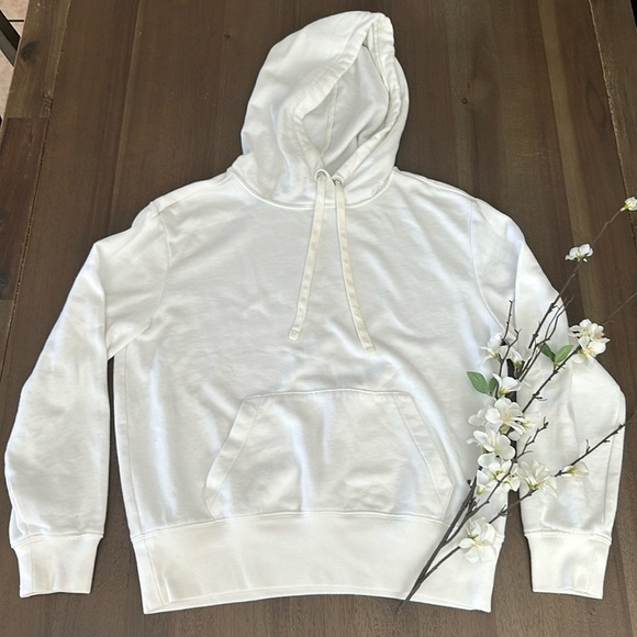 GAP Tops - Gap women’s fleece hoodie off white